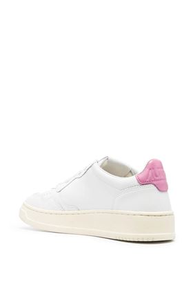 Action lace-up leather sneakers Autry | AULWLL55LEAT WHT MAUVE